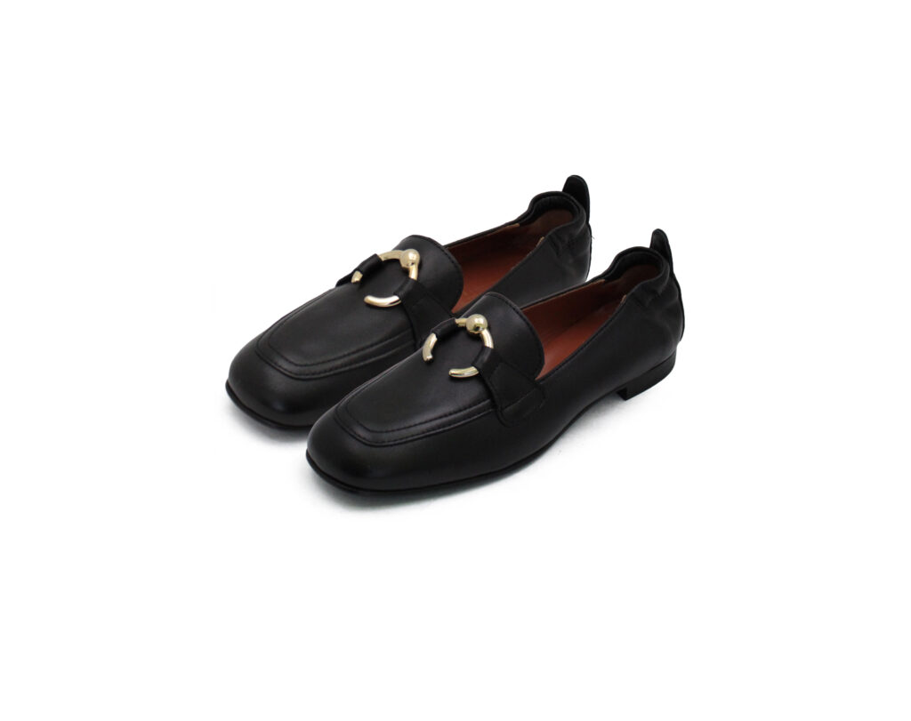 Flat loafer color nero